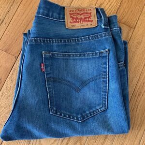 Levi’s 505 Regular straight leg loose denim jeans size 28‎